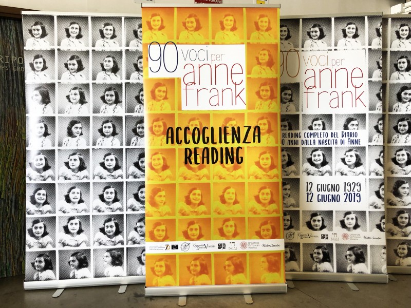 Stampa Roll-Up per incontro Anna Frank al Campo del Ghetto di Venezia