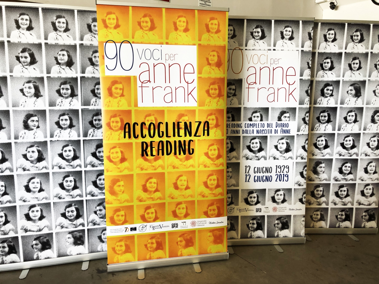 Stampa Roll-Up per incontro Anna Frank al Campo del Ghetto di Venezia